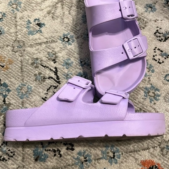 MIA Lavender Flatform Slide Sandal Size 6 - Picture 4 of 16